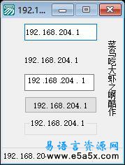 多种组件取本机IP地址演示