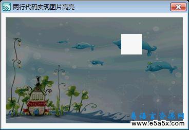 易语言图片任意位置加亮源码