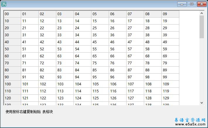 易语言高级表格复制粘贴源码