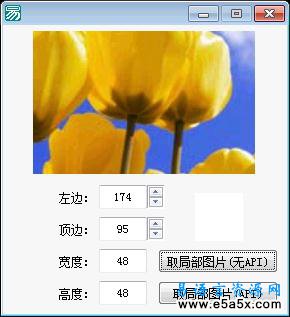 易语言取局部图片源码