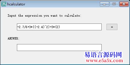 开源201651511版纯手工模拟计算任意表达式byhez2010