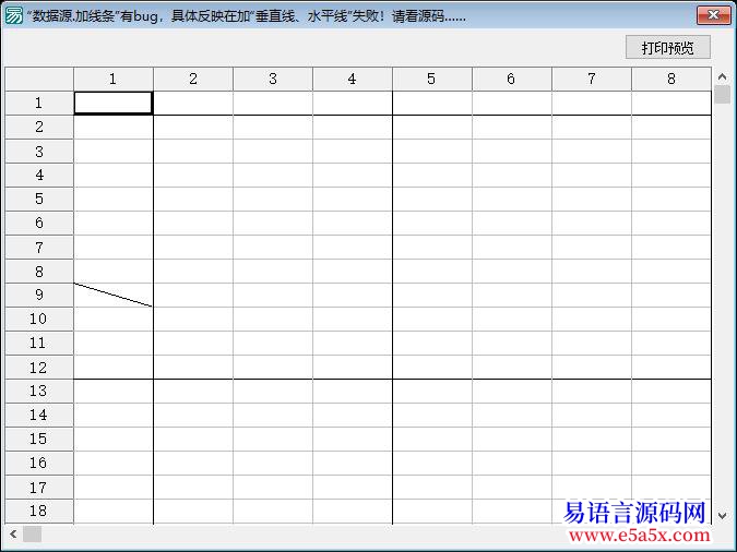 数据源加线条有bug如果加的是垂直线水平线就无效